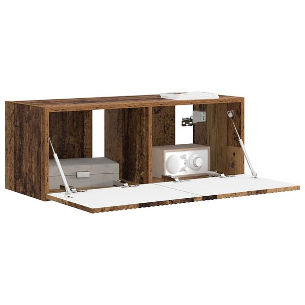 vidaXL TV n&aacute;stenn&aacute; skriňa N&aacute;stenn&yacute; Star&eacute; drevo 60 x 31 x 29,5 cm