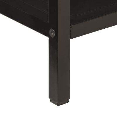 vidaXL Konzolový stolík 100x35x76 cm mangovníkový masív a železo
