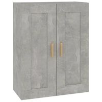 vidaXL Nástenná skrinka betónovo sivá 69,5x32,5x90 cm spracované drevo