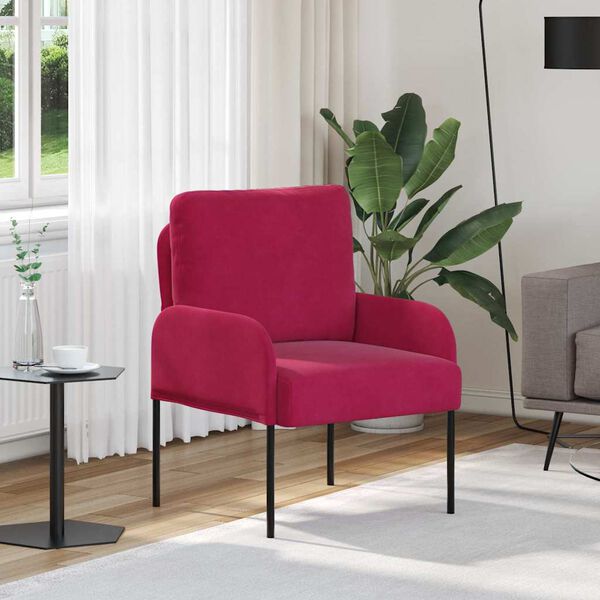 vidaXL Pohovky s vank&uacute;&scaron;om 55cm V&iacute;no červen&eacute; Preglejka