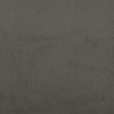 vidaXL Posteľný rám boxspring s matracom tmavosivý 100x200 cm zamat