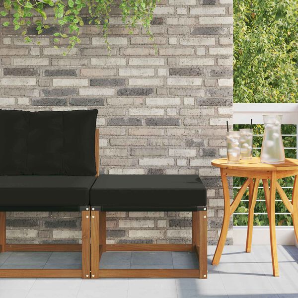 vidaXL Vonkaj&scaron;&iacute; taburet Mas&iacute;vne ak&aacute;ciov&eacute; drevo a Textilene l&aacute;tka