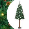 vidaXL &Uacute;zky vianočn&yacute; stromček s 300 LED-i so stojanom Zelen&aacute; 180 cm