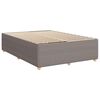 vidaXL Posteľn&yacute; r&aacute;m boxspring s matracom sivohned 160x200 cm l&aacute;tka