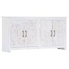 vidaXL Komoda, ručn&aacute; v&yacute;roba, biela 140x30x70 cm, ak&aacute;ciov&yacute; mas&iacute;v