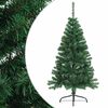 vidaXL Umel&yacute; polovičn&yacute; vianočn&yacute; stromček+stojan, zelen&yacute; 120 cm, PVC