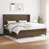 vidaXL Boxspring posteľ s matracom tmavohned&aacute; 200x200 cm l&aacute;tka