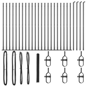 vidaXL Stĺp na plot. Siv&aacute;