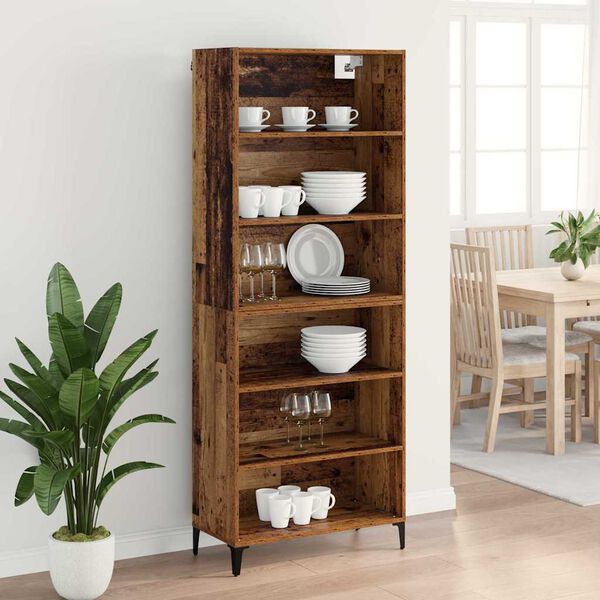 vidaXL Highboard Star&eacute; drevo 69,5 x 34 x 180 cm Kompozitn&eacute; drevo