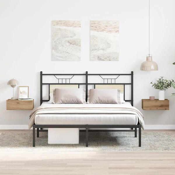 vidaXL N&aacute;stenn&eacute; nočn&eacute; stol&iacute;ky 2 ks dub artisan 40x32x15cm sprac. drevo