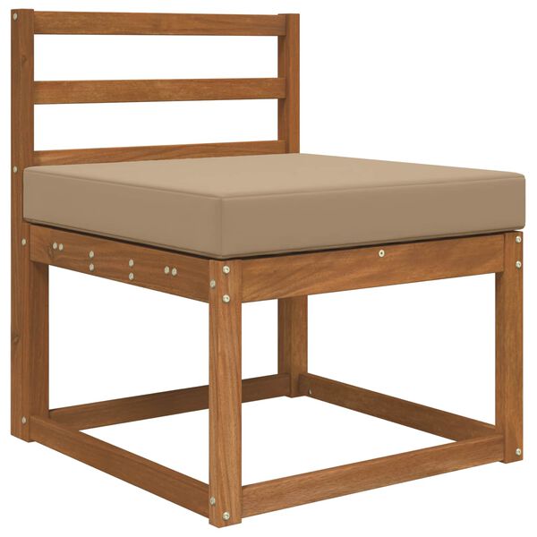 vidaXL Vank&uacute;&scaron; na vonkaj&scaron;iu pohovku Sivohned&aacute; 60 x 60 x 8 cm Polyester