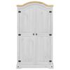 vidaXL Šatník Corona biely 102x52x186 cm borovicový masív
