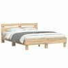 vidaXL Posteľný rám s čelom dub sonoma 150x200cm kompozitné drevo