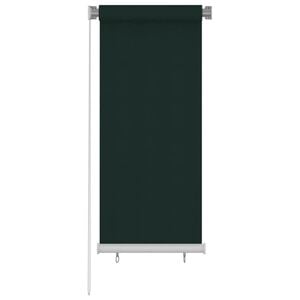 vidaXL Vonkaj&scaron;ia zatemňovacia roleta 65 (&Scaron;) x 140 (V) cm tmavozelen&aacute; HDPE