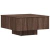 vidaXL Konferenčn&yacute; stol&iacute;k hned&yacute; dub 60x60x31,5 cm spracovan&eacute; drevo