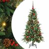 vidaXL Umel&yacute; Skl&aacute;pac&iacute; Vianočn&yacute; Stromček Zelen&aacute; 150 cm PE a PVC