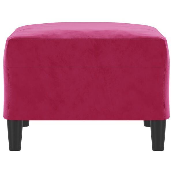 vidaXL Podnožka vínovo-červená 70x55x41 cm zamat