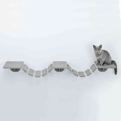 TRIXIE Nástenný rebrík pre mačky 150x30 cm sivo-hnedý