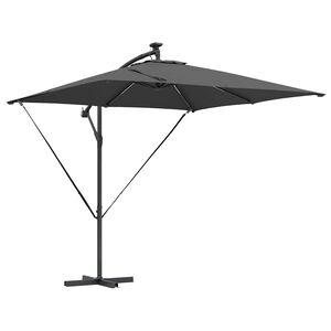 vidaXL Slnečn&iacute;k Antracit 249 x 249 x 250 cm Polyester a hlin&iacute;k