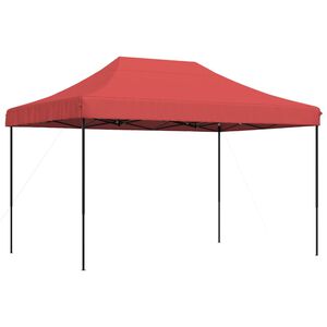 vidaXL Skladac&iacute; pop-up p&aacute;rty stan burgundsk&yacute; 410x279x315 cm
