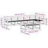 vidaXL Z&aacute;hradn&aacute; s&uacute;prava gaučov 8 pcs Pr&iacute;rodn&aacute; Pevn&eacute; ak&aacute;ciov&eacute; drevo