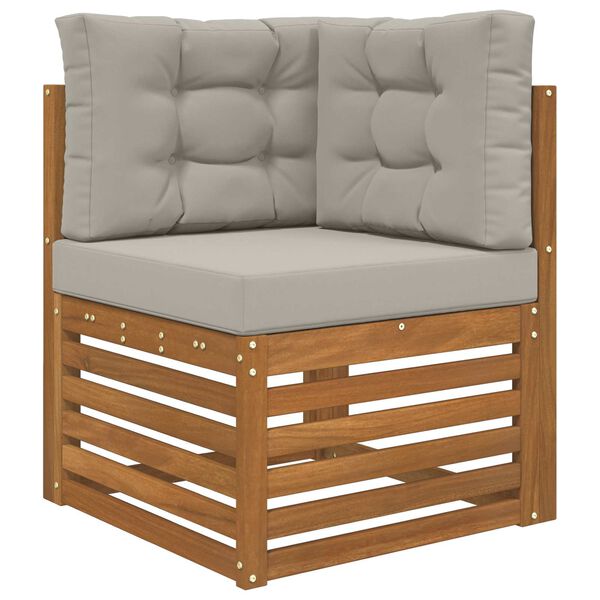 vidaXL Vank&uacute;&scaron; na vonkaj&scaron;iu pohovku 3 pcs Biely Polyester