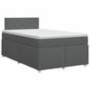 vidaXL Posteľ boxspring s matracom Tmavosiv&aacute; 120 x 200 cm L&aacute;tka