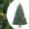 vidaXL Umel&yacute; Skl&aacute;pac&iacute; Vianočn&yacute; Stromček Zelen&aacute; 180 cm PVC a kov