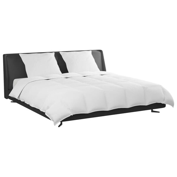 vidaXL Sada prikrývok s vankúšom 3 pcs Biela Husacia perie