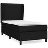 vidaXL Posteľn&yacute; r&aacute;m boxspring s matracom čierny 80x200 cm l&aacute;tka
