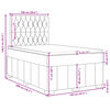 vidaXL Boxspring posteľ s matracom čierny 120x200 cm l&aacute;tka