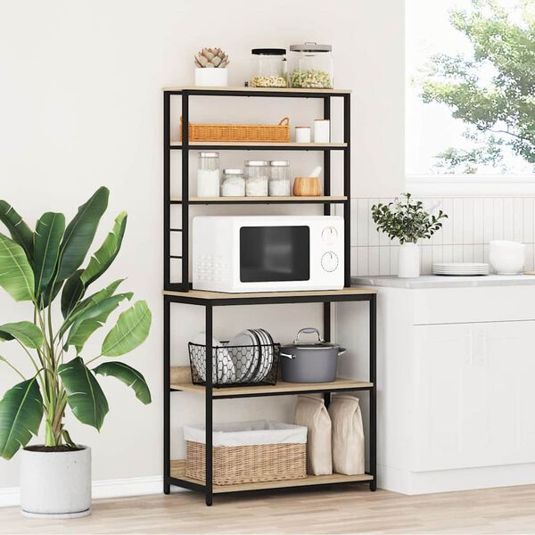 vidaXL Kuchynsk&aacute; polica Sonoma dub 80 x 40 x 168 cm Kompozitn&eacute; drevo