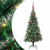 vidaXL Umel&yacute; predsvieten&yacute; vianočn&yacute; stromček Zelen&aacute; 150 cm PVC a kov