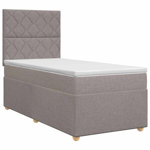 vidaXL Posteľ boxspring s matracom Sivohned&aacute; 80 x 200 cm L&aacute;tka