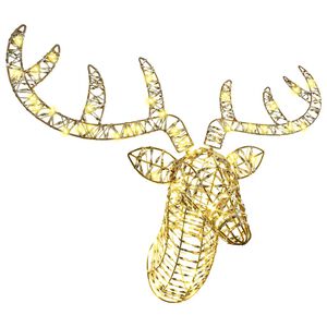 vidaXL Sob s sane s 140 LED-i Tepl&aacute; biela 68 x 36.5 x 62.5 cm PET