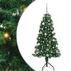 vidaXL Rohov&yacute; umel&yacute; vianočn&yacute; strom s 150 LED-i Zelen&aacute; 150 cm PVC a kov