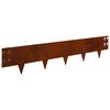 vidaXL Obrubn&iacute;k tr&aacute;vnika 10 ks 100 x 20 cm Oceľ Hrdzav&yacute;