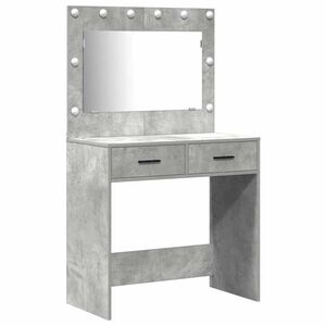 vidaXL Toaletn&yacute; stol&iacute;k 2 ks Siv&aacute; 78,5 x 41 x 135 cm Kompozitn&eacute; drevo