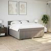 vidaXL Boxspring posteľ s matracom sivohned&yacute; 200x200 cm l&aacute;tka
