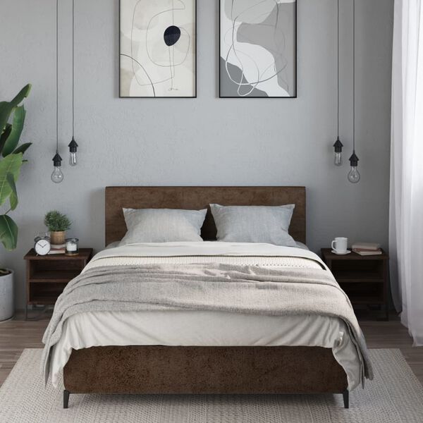 vidaXL Nočný stolík hnedý dub 2 ks 40x30x40 cm kompozitné drevo