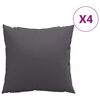 vidaXL Dekorat&iacute;vne vank&uacute;&scaron;e 4 ks antracitov&eacute; 50x50 cm l&aacute;tka