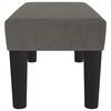 vidaXL Lavička tmavosivá 70x30x30 cm zamat
