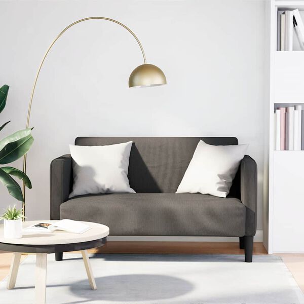 vidaXL Loveseat Pohovka Svetlosiv&aacute; 109 cm Man&scaron;estrov&aacute; l&aacute;tka