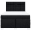 vidaXL Boxspring posteľ s matracom čierny 140x190 cm l&aacute;tka