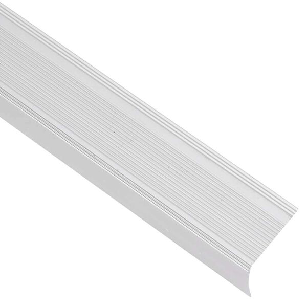 vidaXL Schodov&eacute; li&scaron;ty v tvare L 5 ks hlin&iacute;k 90 cm strieborn&eacute;