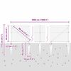 vidaXL Stĺp na plot. Siv&aacute; 50 x 0,6 m (36 mm sieť) Ocel a PVC