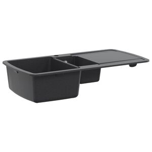 vidaXL Kuchynsk&yacute; drez s dvojit&yacute;m um&yacute;vadlom Žula 96 x 50 x 31 cm