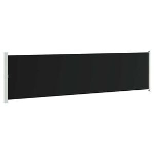 vidaXL Zaťahovacia bočn&aacute; mark&iacute;za na terasu 600x160 cm, čierna