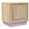 vidaXL Nočn&yacute; stol&iacute;k Sonoma dub 44 x 34,5 x 45 cm Kompozitn&eacute; drevo