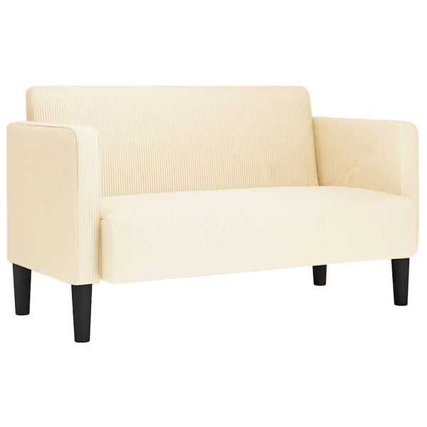 vidaXL Loveseat Pohovka kr&eacute;mov&aacute; 109 cm man&scaron;estrov&aacute; l&aacute;tka